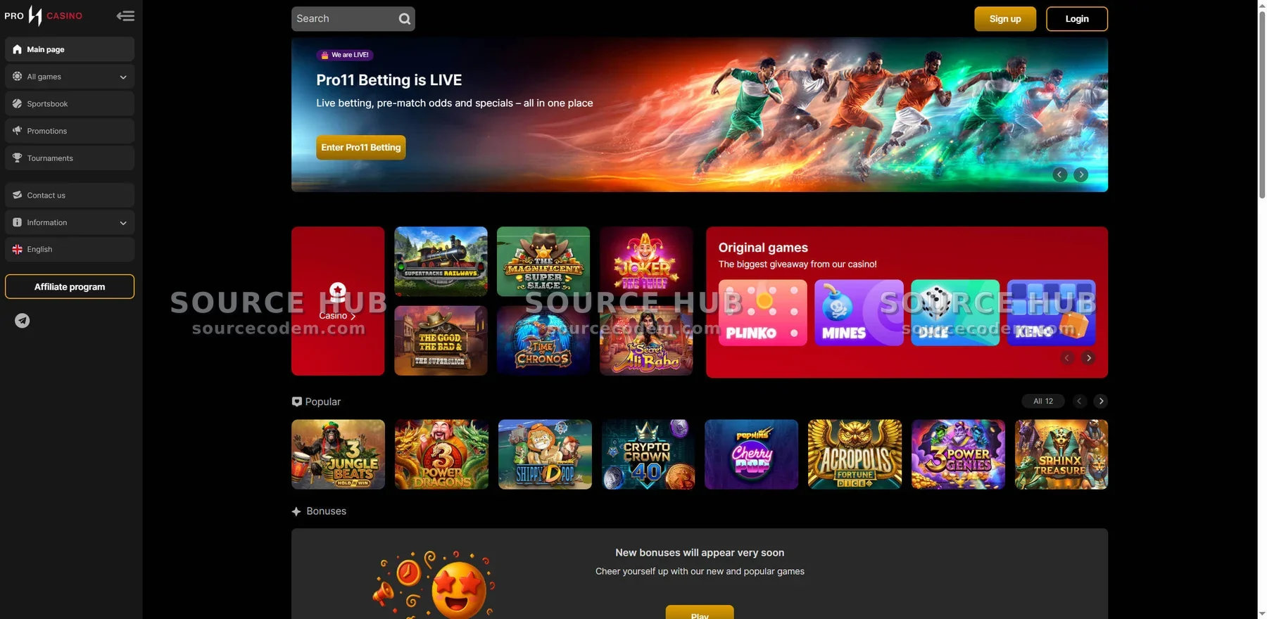 【顶级真人视讯包网】Pro11同款综合菠菜系统/2026世界杯足彩平台搭建/百家乐轮盘API对接