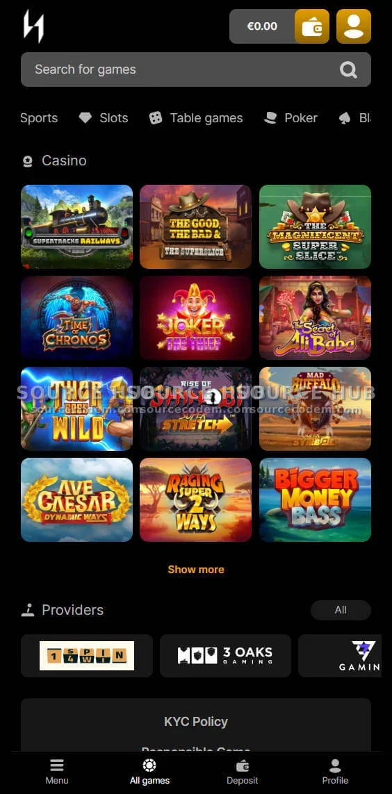 移动端老虎机Slots与Originals小游戏大厅