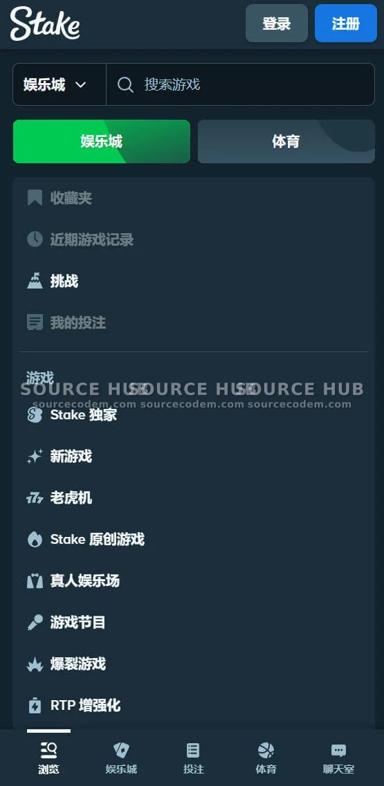 H5移动端娱乐城与体育双轨侧边栏导航交互