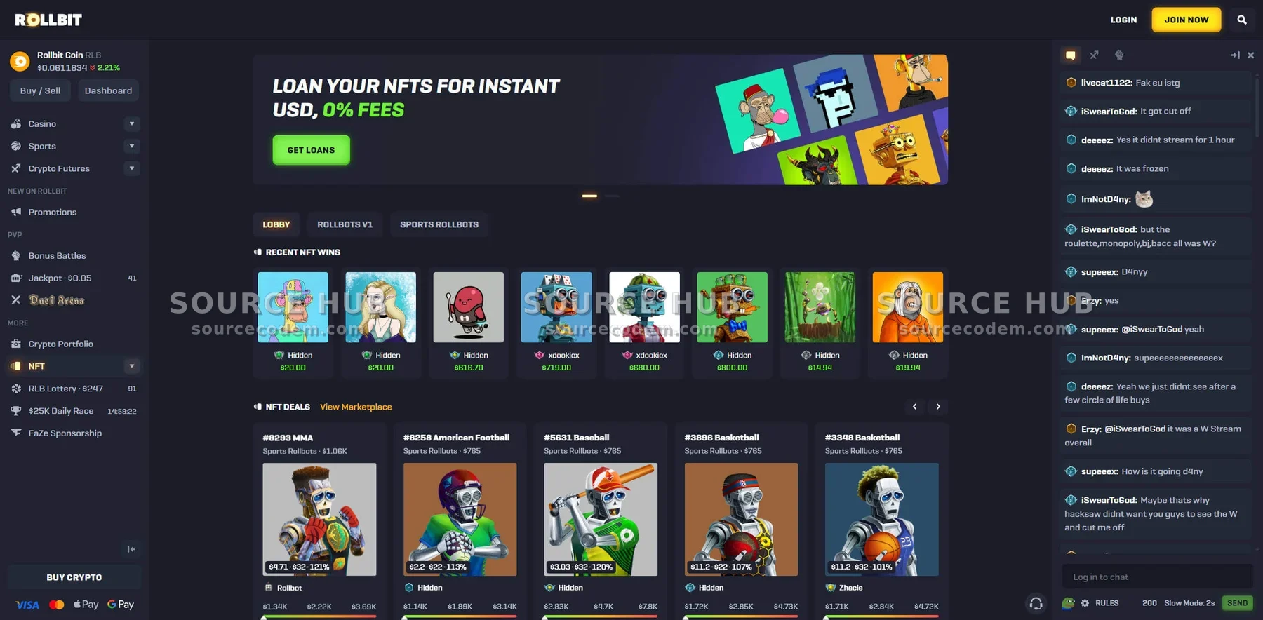 Web3博彩NFT借贷市场与链上资产抵押系统源码