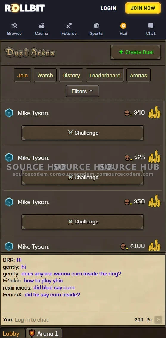 PVP玩家对战决斗竞技场Duel Arena系统源码