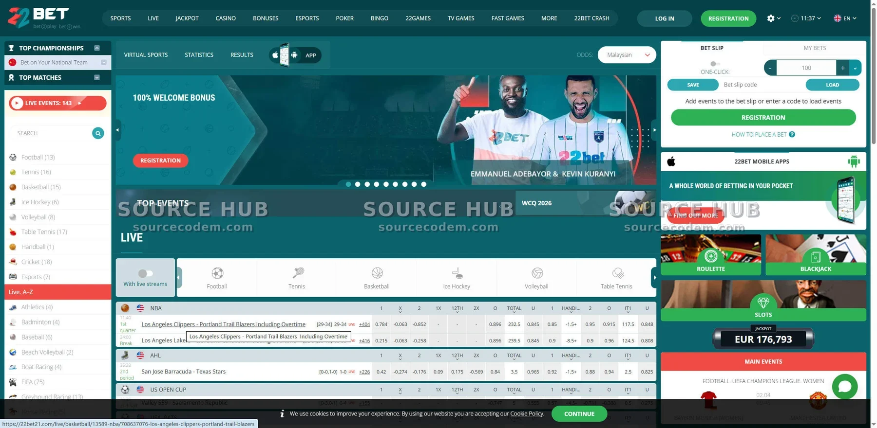 【世界杯竞彩大盘】22Bet同款体育彩票包网/TOTO足彩系统/Bingo彩票直连/海外包网建站